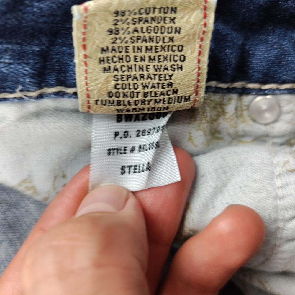 VTG BKE Stella Bootcut Jeans Womens 29x33.5 Medium Wash Stretch Denim Low Rise - Picture 8 of 8